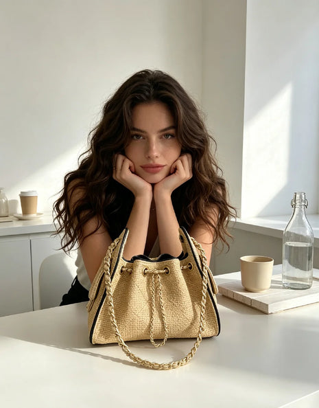 Borsa a tracolla classica multiuso in pelle sintetica effetto grano, con tracolla regolabile e manico, ideale per l'ufficio, lo shopping e l'uso quotidiano da donna