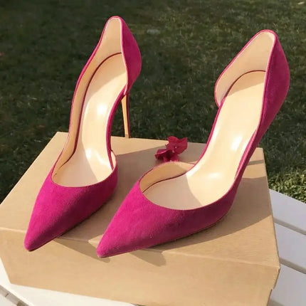 Scarpe con tacco alto a spillo da donna in pelle verniciata nuda 12CM 10CM 8CM Ritagli Punta a punta che celebra scarpe da sera per feste Taglia46 platinumshop