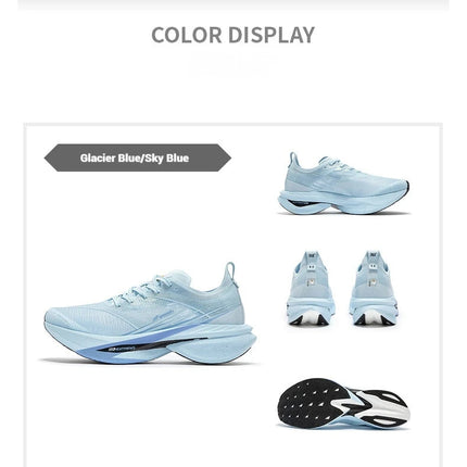 361 Degrees Furious 2.0 Men Women Running Sports Shoes Carbon Plate Racing Marathon Cushioning Rebound Male Sneakers 672432220F PlatiNum