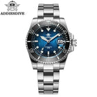 ADDIESDIVE Dive Watch Men NH35A Automatic 200M Waterproof Sapphire Crystal Ceramic Bezel Luminous Steel Wristwatch AD2078