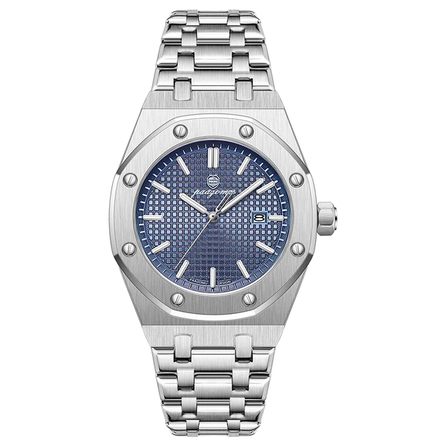 Customized Watch PAAZOMU Business Man Wristwatch Waterproof Luminous Date Men Watch Stainless Steel Quartz Watches For Men Reloj