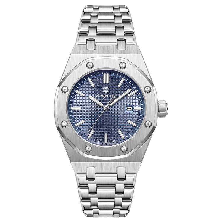 Customized Watch PAAZOMU Business Man Wristwatch Waterproof Luminous Date Men Watch Stainless Steel Quartz Watches For Men Reloj