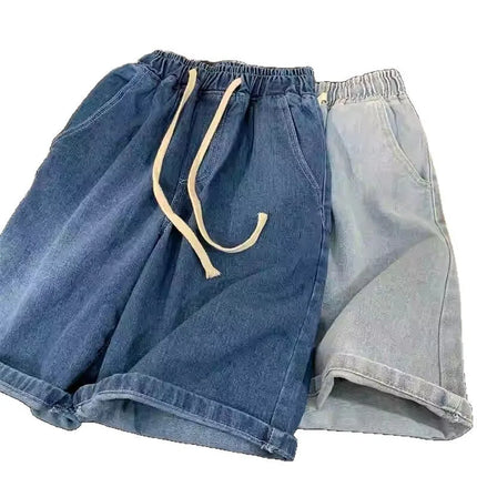2025 Nuovi pantaloncini estivi Jeans da uomo Pantaloni in denim Stretch Blu scuro Fashion Design Jeans da uomo Slim Dritto Jeans corti maschili Hombre