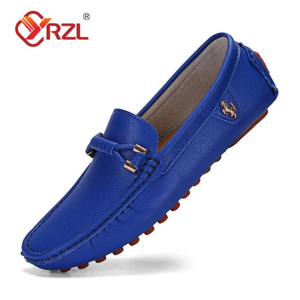 YRZL Mocassini da uomo Scarpe in pelle fatte a mano Scarpe da guida casual Scarpe slip-on Mocassini comodi di lusso Scarpe da uomo Taglie forti 37-48