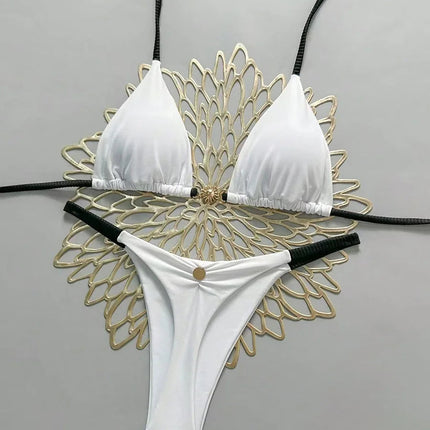 Micro Bikini 2026 Push Up Costumi da bagno donna Costumi da bagno sexy Bikini brasiliano Perizoma Biquini Costume da bagno solido Costumi da bagno estivi platinumshop