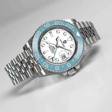 Orologio Meccanico di Lusso da Uomo PAGANI DESIGN 2026 con Ghiera Pepsi Cola da 40MM, Cinturino Jubilee in Acciaio Inossidabile, Impermeabile, Automatico, Regalo per Uomo