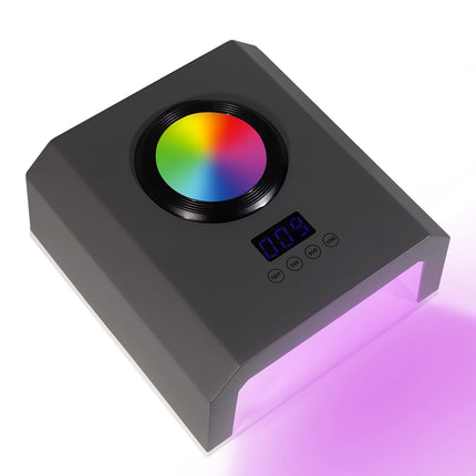 368W Plug-In UV LED Nail Lamp, 87 Beads High Power Gel Nail Dryer, Fast Curing Nail Light, White/Pink/Black