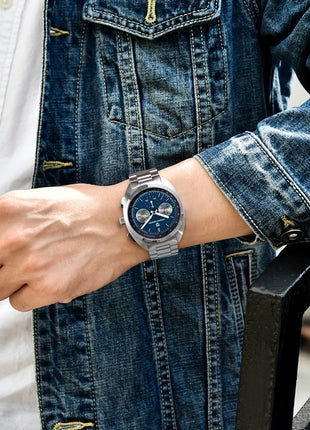 Orologio da uomo di lusso retrò 2026 PAGANI DESIGN Cronografo sportivo al quarzo VK63 con zaffiro AR impermeabile e cinturino in pelle