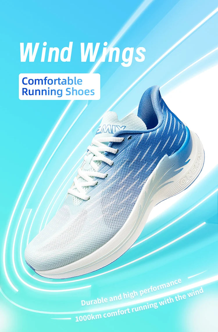 Scarpe da corsa con cuscino d'aria ONEMIX, sneakers sportive traspiranti per esterni, scarpe leggere da jogging e camminata PlatiNum