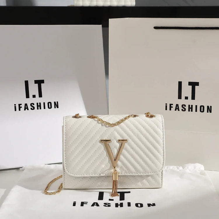 Embroidery Women Crossbody Bag Thread Luxury Handbag Shoulder Bags Brand Sequined Tassel Clutch Small Bag and Purse Party PlatiNum