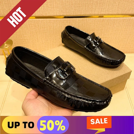 Mocassini in vera pelle da uomo design mocassino slip on morbido piatto scarpe casual da uomo guida calzature maschili scarpe da barca fatte a mano