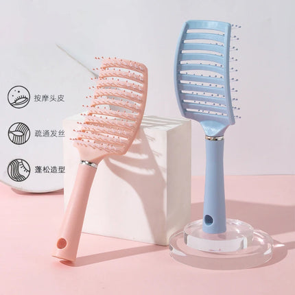 1pc anti-static massage brush  women's hair and scalp massage comb - straight hair professional tool Special for real hair wigs