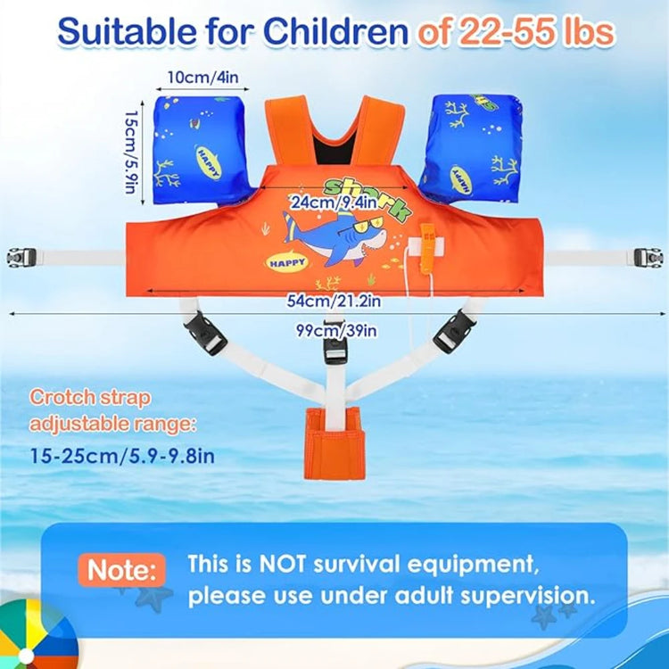 Gilet da nuoto per bambini Floaties per bambini Fascia da braccio Floaties con cinturino regolabile Giacca da bagno Ala d'acqua Piscina Galleggiante Apprendimento Nuoto