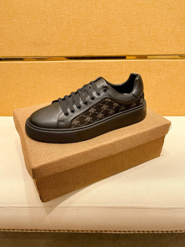 Men's Handmade Leather Lac-up Sport Shoes Comfortable Casual Design Sneakers Hot Sale Sports Footwear