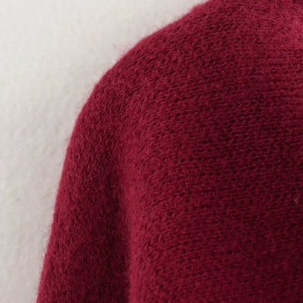Ladies Autumn Winter Jacket Women Casual Commuter Coat Knitted Loose Oversize Coat Asymmetric Elegant Split Chic Scarf Jacket