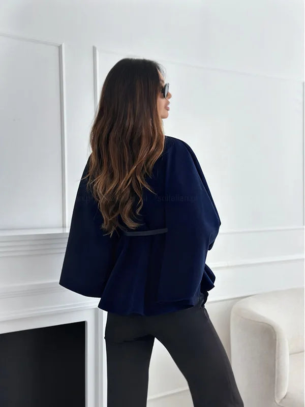 Women's A-Line Cape Woolen Coat Autumn Winter New 2026 Fashionable Outerwear for Ladies