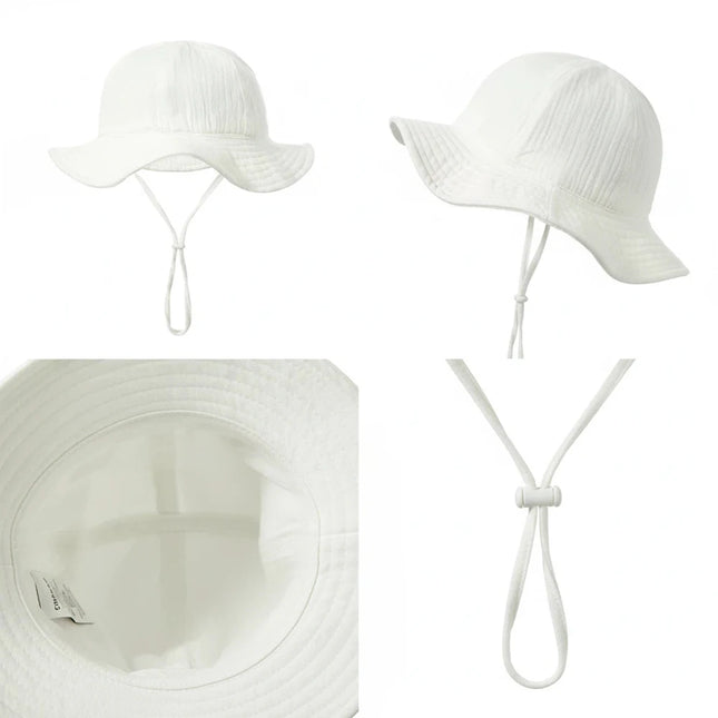 3-18 Months Baby Bucket Hat Kids Outdoor Fisherman Hat Sun Protection