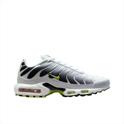 Nike Air Max Plus TN Men White Black Volt Fresh Street Style Air Cushion Daily Commuting Jogging Running Shoes DM0032-103