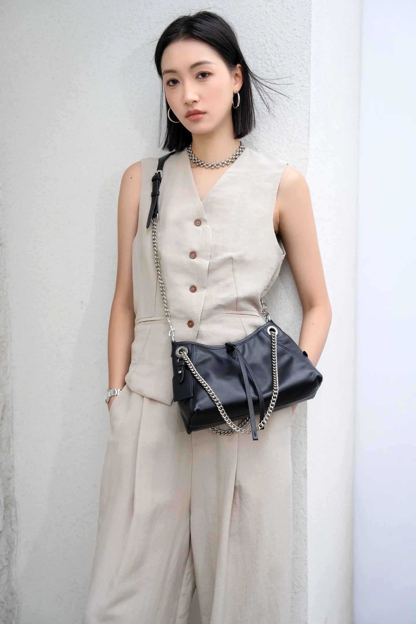 Women's Soft Top Grain Leather Tote Bag - Large Capacity Crossbody Shoulder Underarm Bag, Stylish Versatile Shopping Handbag