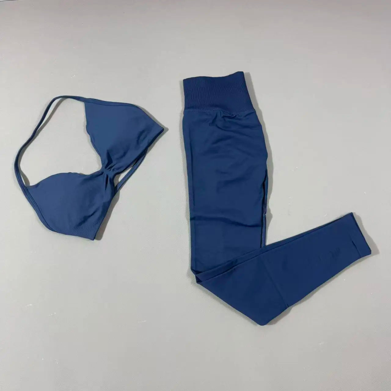 Yoga Gym Set 2 Piece Women Strappy Yoga Bra Top Workout Scrunch Shorts Sports Suit Fitness Clothes Seamless Yoga