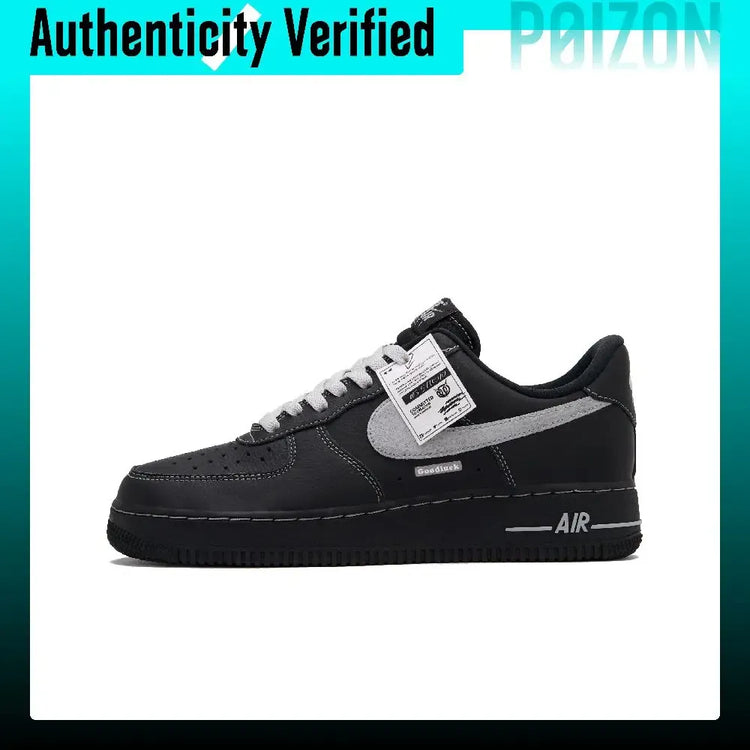 Nike Air Force 1 Dark Khaki Navy Low top Skateboard Shoes Unisex Black CW2288-001(Team1509-)