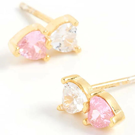 Lussuosa geometria 925 orecchio in argento sterling Ago rosa serie zircone orecchini a cerchio pendenti dolce moda regali di gioielli da sposa platinumshop