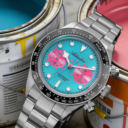ADDIESDIVE 2026 New Luxury Quartz Watch K1 Bubble Mirror Glass100M Waterproof Ceramic Bezel Super Luminous Stainless Steel Watch