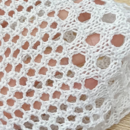 Copricostume da donna bianco traforato all'uncinetto con maniche a campana, vestibilità ampia, tunica da spiaggia primaverile/estiva platinumshop