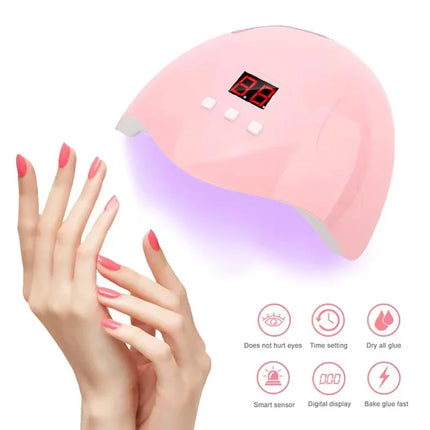 Nail UV Lamp 18LED Nail Dryer Suitable For All Gel Varnish Polishing And Curing With Timer Mode Suitable For Home Manicure Tools