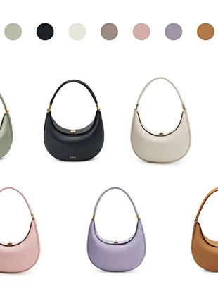 2025 Luxury Quality Half Moon Women's Shoulder Bag Crossbody Aesthetic Bags Women's Handbag Lock Catch Designer Underarm Bags PlatiNum