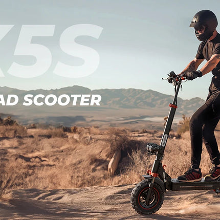iScooter iX5s Monopattino elettrico 15 Ah 1000W con potenti pneumatici, autonomia di 65 km, velocità massima di 45 km/h