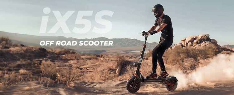 iScooter iX5s Monopattino elettrico 15 Ah 1000W con potenti pneumatici, autonomia di 65 km, velocità massima di 45 km/h