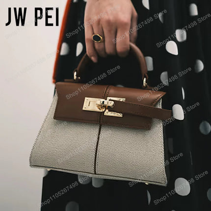 Borsa a Mano JW PEI Elise, Mini Borsa a Tracolla Premium in Pelle Martellata, Elegante Borsetta da Donna Versatile per Uso Quotidiano