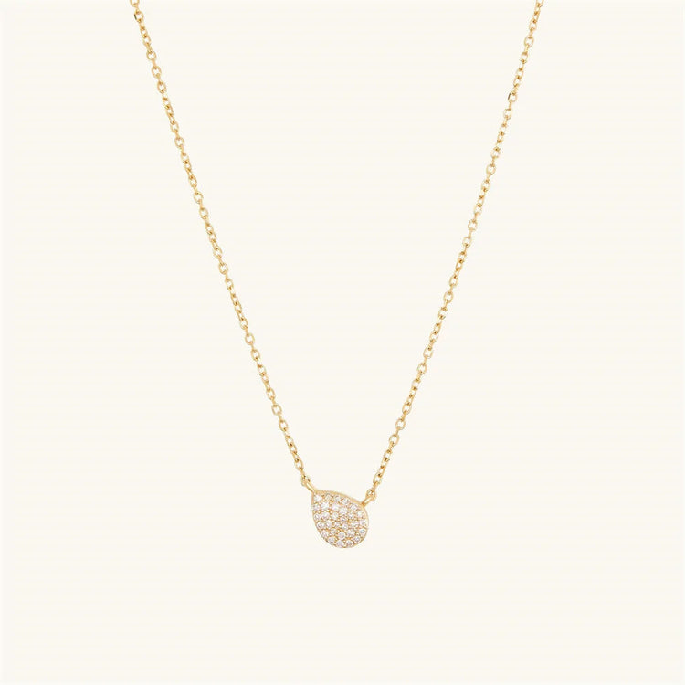 DPLAOPA 925 Sterling Silver Gold Solo trilioni Pave CZ zircone cuscino collana lunga catena pera Choker donne monete di lusso gioielli PlatiNum