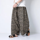 Pantaloni stile cinese uomo retrò Casual gamba larga pantaloni larghi Crossover cotone lino nuovi pantaloni grafici da uomo pantaloni Hip Hop M-5XL