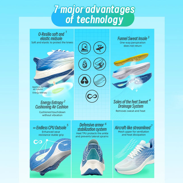 ONEMIX 2025 Scarpe da corsa con cuscino d'aria Scarpe da ginnastica sportive da esterno traspiranti Scarpe da passeggio da jogging atletiche leggere PlatiNum