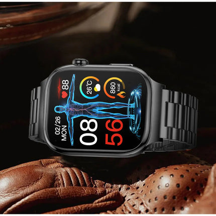 2026 Nuovo Misurazione Accurata Salute Smart Watch ECG + PPG Acido Urico Pressione Sanguigna Lipidi Nel Sangue Chiamata BT Smartwatch Per Le Donne Degli Uomini platinumshop