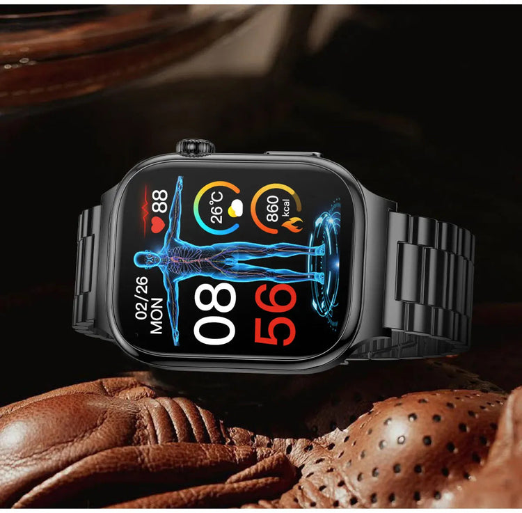 2026 Nuovo Misurazione Accurata Salute Smart Watch ECG + PPG Acido Urico Pressione Sanguigna Lipidi Nel Sangue Chiamata BT Smartwatch Per Le Donne Degli Uomini platinumshop
