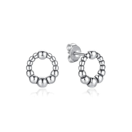 Orecchini Originali in Argento Sterling 925, Modello 2026, a Perno e a Cerchio con Cristalli, per Donna, in Oro Rosa, con Corona, Cuore, Infinito, Ape, Gioielli platinumshop