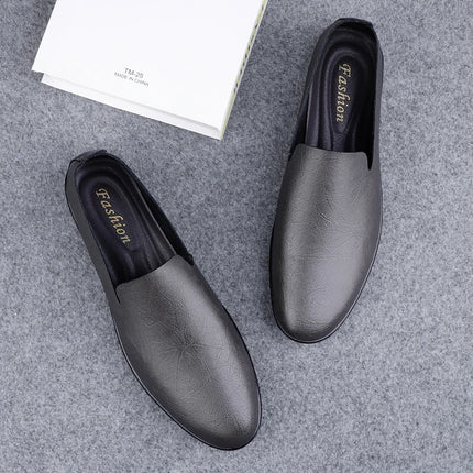 Scarpe da uomo in vera pelle Casual formali mocassini da uomo mocassini estate italiana traspirante Slip on scarpe da barca maschili Over Size 50 51