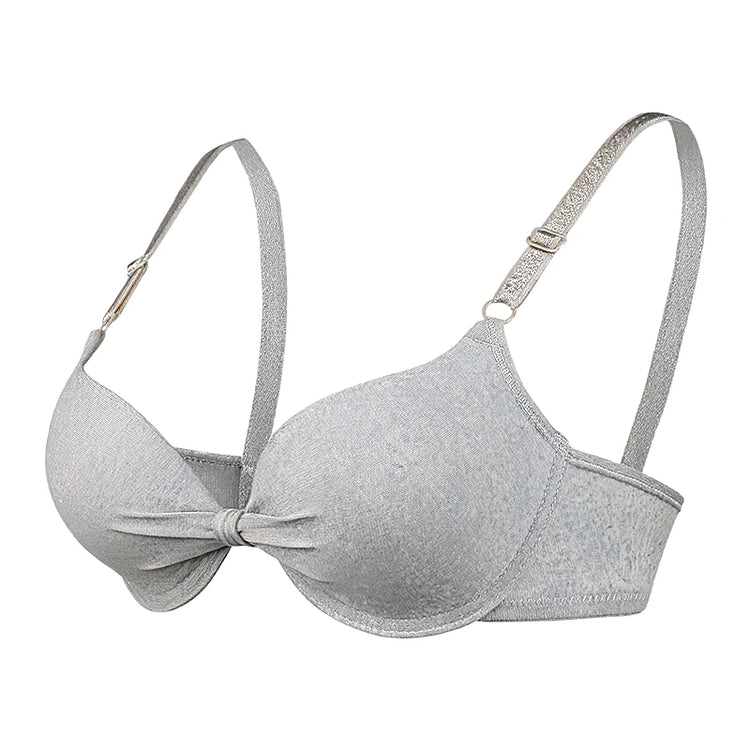 FallSweet Thick Cotton Lift Up Bra for Women Small Chest Lingerie Seamless Underwire Bralette Anti-Sagging Brassiere 32-38AB