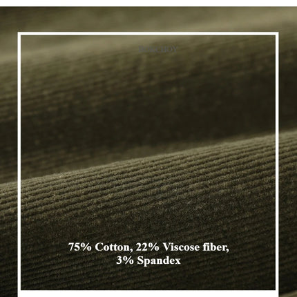 Autumn Winter Classic Cotton Corduroy Casual Mens Pants Comfortable Retro Big Pocket Drawstring Cargo Trousers AZ324