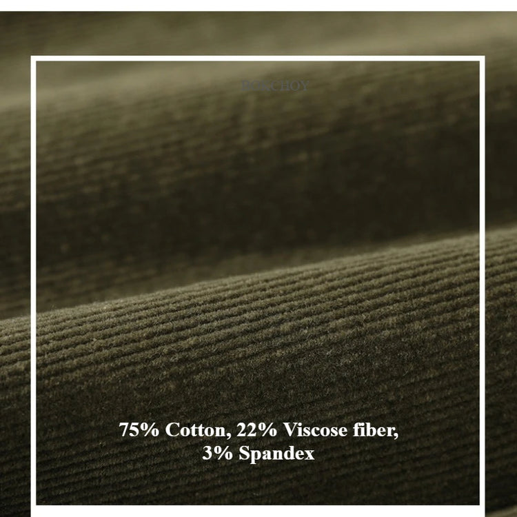 Autumn Winter Classic Cotton Corduroy Casual Mens Pants Comfortable Retro Big Pocket Drawstring Cargo Trousers AZ324