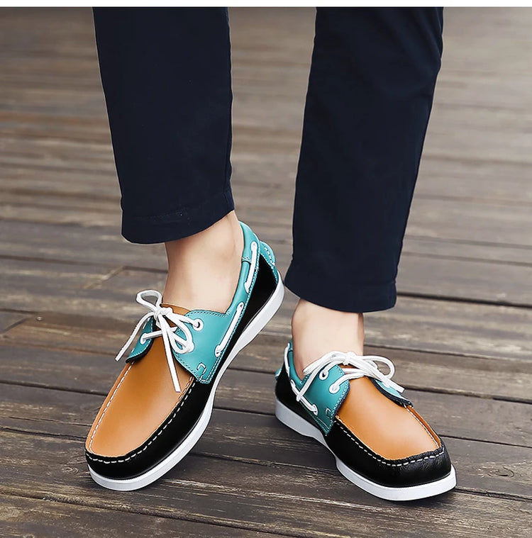 Moda uomo scarpe da barca scarpe da ponte Casual in pelle 2023 mocassini primavera autunno Designer di marca di lusso antiscivolo vendita calda