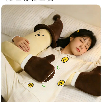 Banana King Soothing Patting Heatable Sleeping Body Pillow For Adult Women Side Sleeper Leg Hugging Pillow For Bedroom Nap Sleep