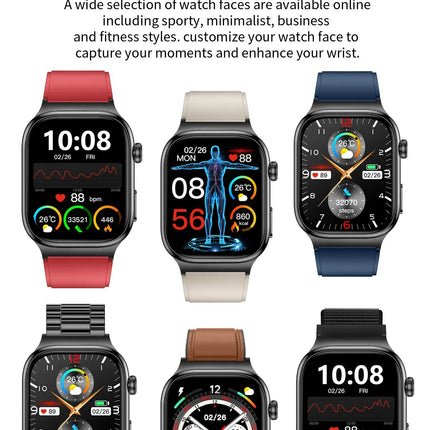 2026 Nuovo Misurazione Accurata Salute Smart Watch ECG + PPG Acido Urico Pressione Sanguigna Lipidi Nel Sangue Chiamata BT Smartwatch Per Le Donne Degli Uomini platinumshop