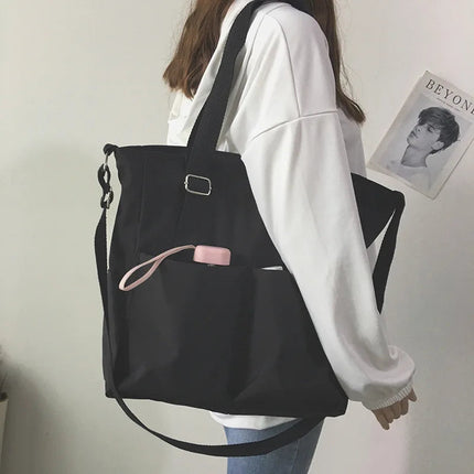 Waterproof Oxford Large Capacity Women Handbag Shoulder Bag Female Crossbody Bags for Women Casual Tote Bag PlatiNum