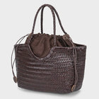 Borsa da donna in paglia intrecciata 2in1 Borsa da ascella in paglia con tracolla regolabile Borsa a tracolla per gnocchi di grande capacità per borsa a secchiello da spiaggia estiva