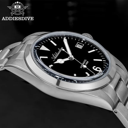 ADDIESDIVE AD2556 Men Luxury Automatic Watch ST2130 Movement 36mm Explorer Style Sapphire Bubble Crystal BGW9 Luminous 100M Wate