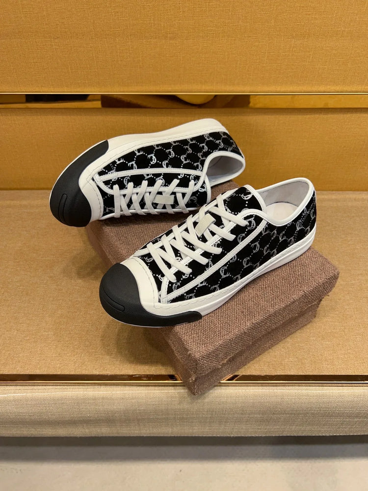 New Genuine Leather Men's Lace-up Type Sports Shoes Fashion Casual Sneaker First Layer Cowhide Running Shoes